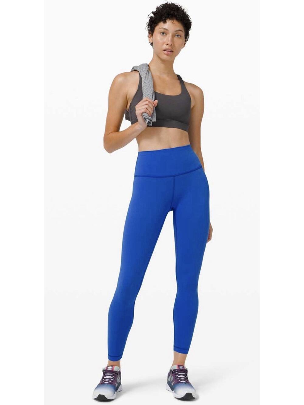 LULULEMON Wunder Train High Rise Cerulean Blue Everlux 25" Leggings Sz 8